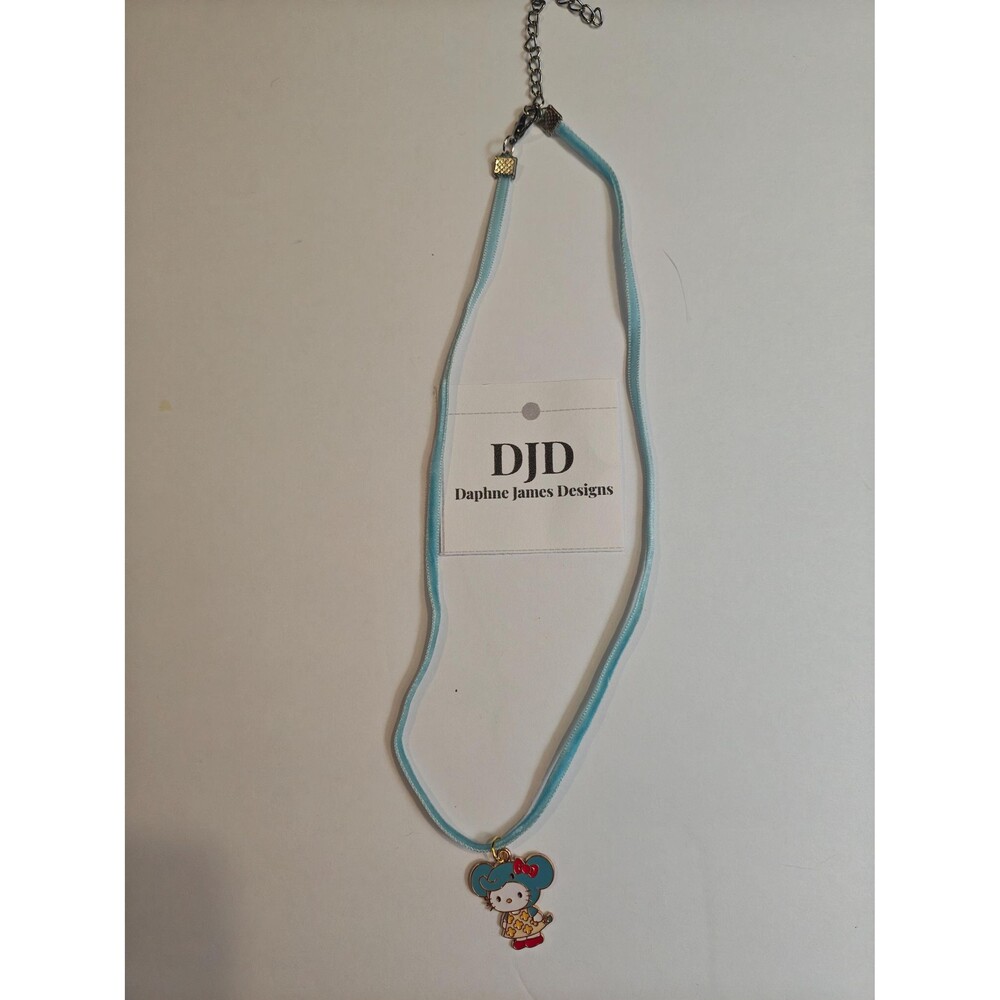 Hello Kitty Mouse Outfit Ribbon Necklace